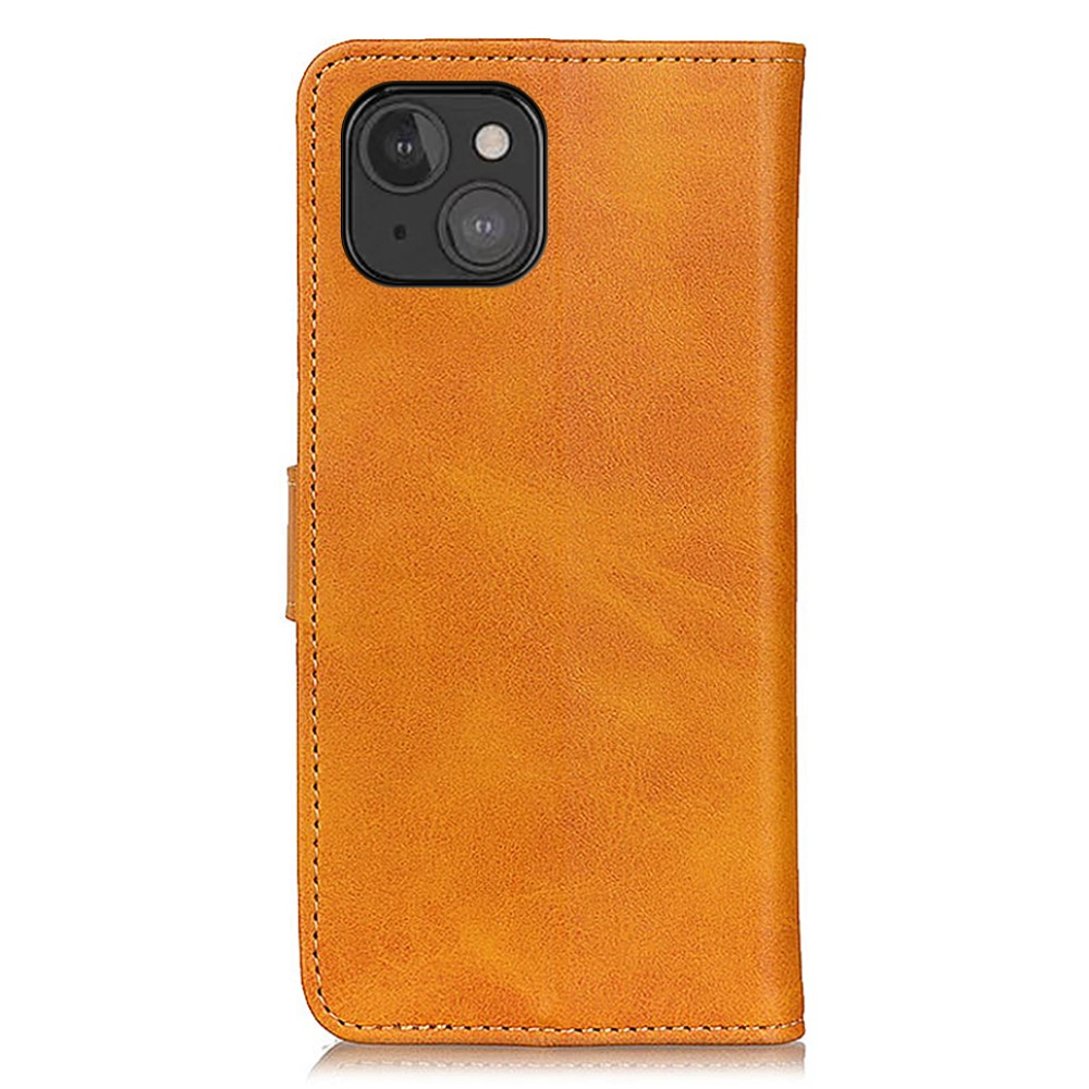 Casecentive Leren Wallet case met sluiting iPhone 13 Mini bruin - 8720153793995