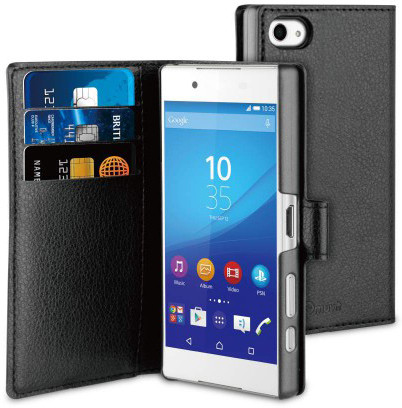 Muvit Wallet Case Xperia Z5 Compact Black