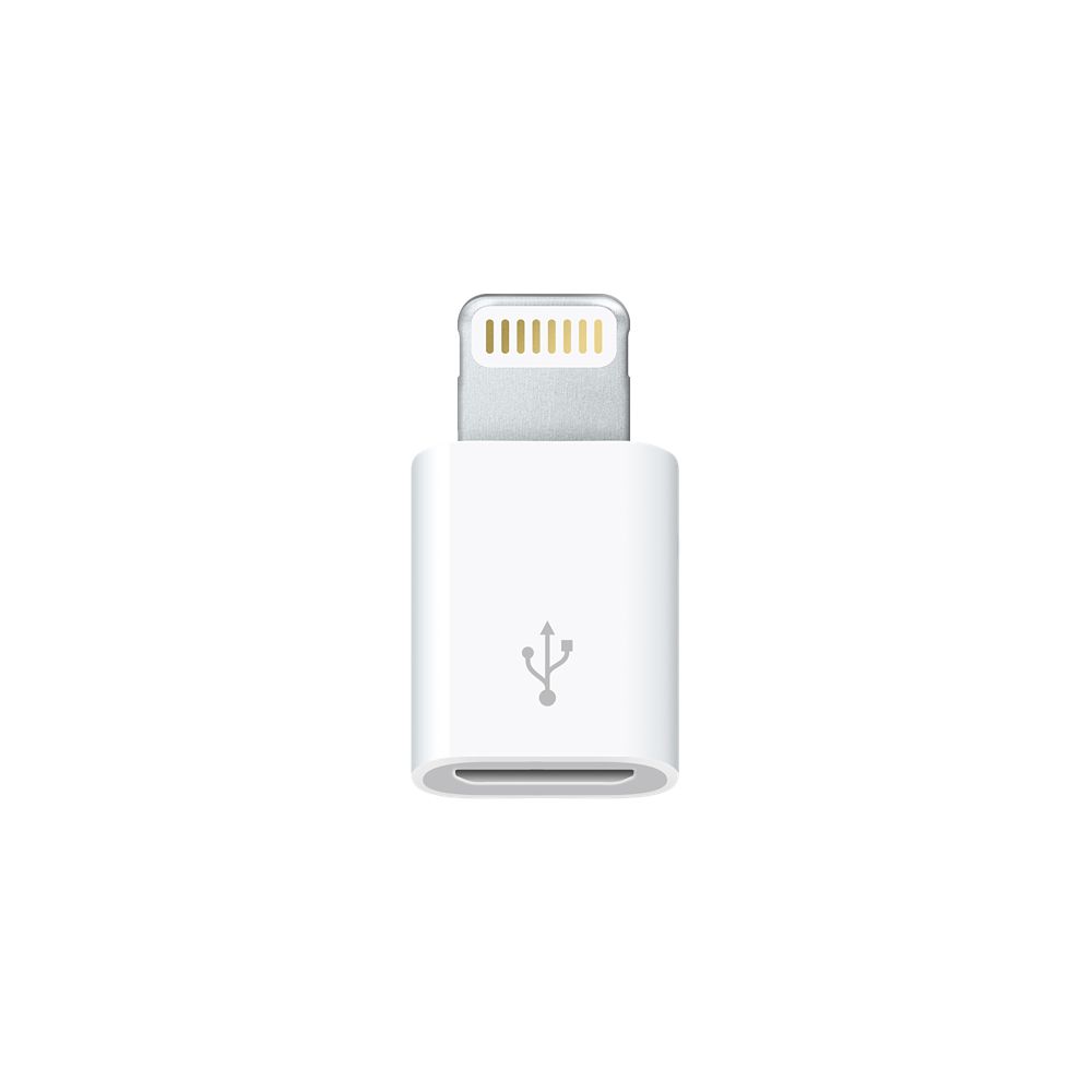 Celly Micro-USB naar Lightning adapter - Wit