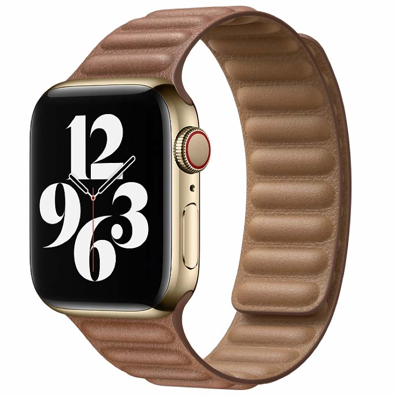 Apple origineel Leather Link Apple Watch large 38mm / 40mm / 41mm Saddle Brown - MY972ZM/A