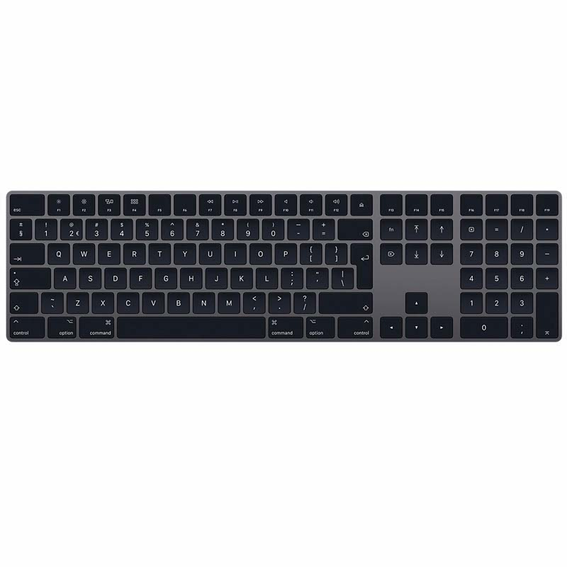 Apple Magic Keyboard with Numeric Keypad QWERTY UK space grey
