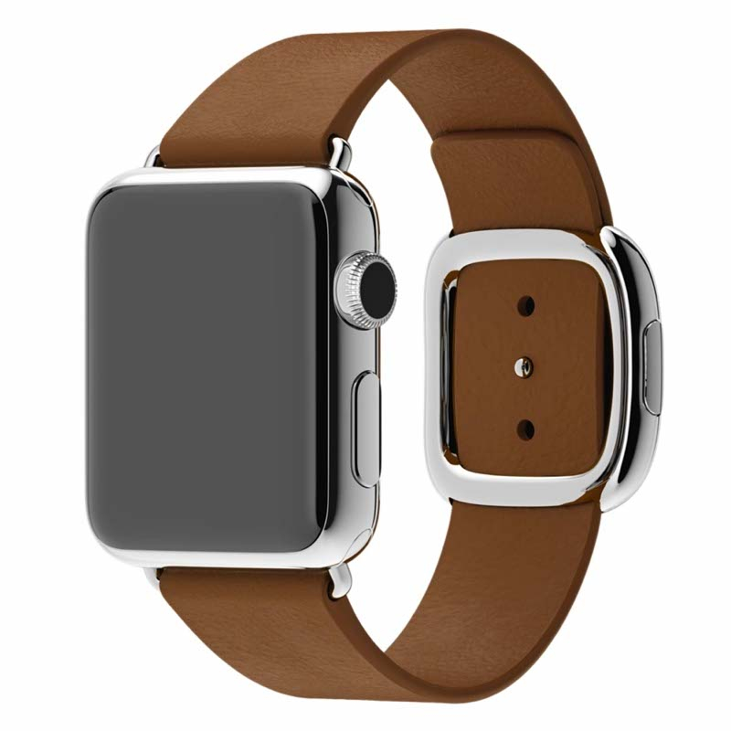 Apple Modern Buckle Apple Watch large 38mm / 40mm / 41mm Saddle Brown