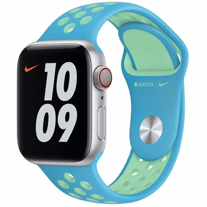 Apple Watch Nike Sport band - 40mm - Chlorine Blauw - voor Apple Watch SE/1/2/3/4/5/6