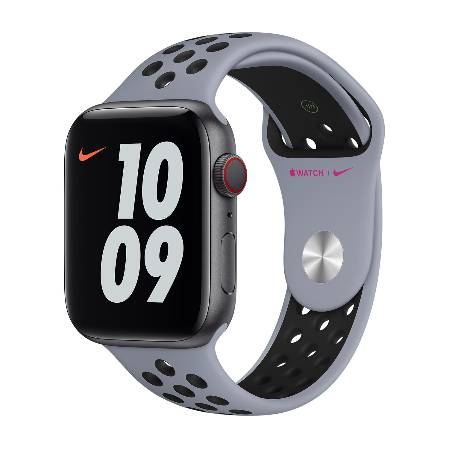 Apple Watch Nike Sport Band - 44mm - Obsidian Mist/Black - voor Apple Watch SE/5/6