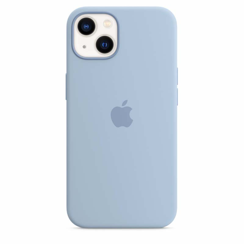 Apple Siliconenhoesje met MagSafe voor iPhone 13 - Mistblauw