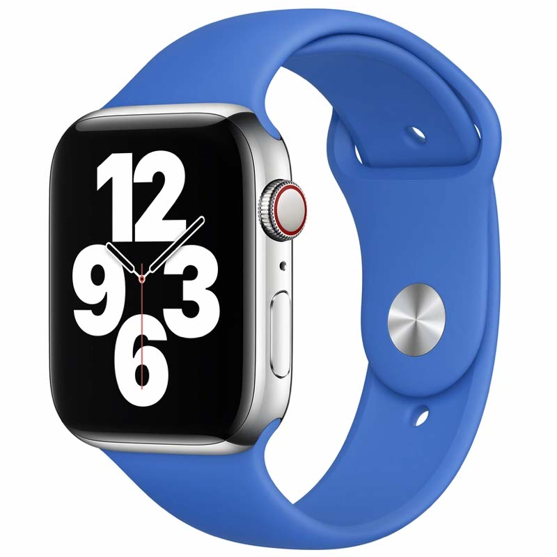 Apple Watch Sport Bandje - 44mm - Capri-Blauw - voor Apple Watch SE/1/2/3/4/5/6