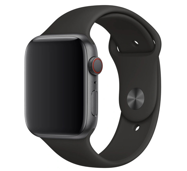Apple Sport Band voor de Apple Watch Series 1-8 / SE / Ultra - 42/44/45/49 mm - Zwart