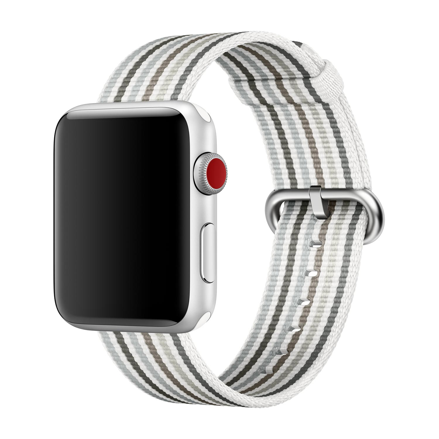 Apple origineel Woven Nylon Apple Watch 42mm / 44mm / 45mm / 49mm Gray Stripe - MRHF2ZM/A