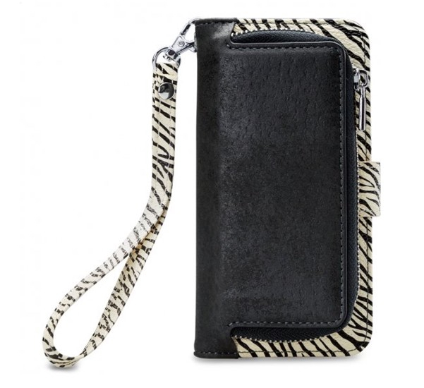 Mobilize 2in1 Gelly Wallet Zipper Case iPhone 6 / 6S / 7 / 8 Plus zwart / zebra - MOB-TIOGWZBL-IPH6P