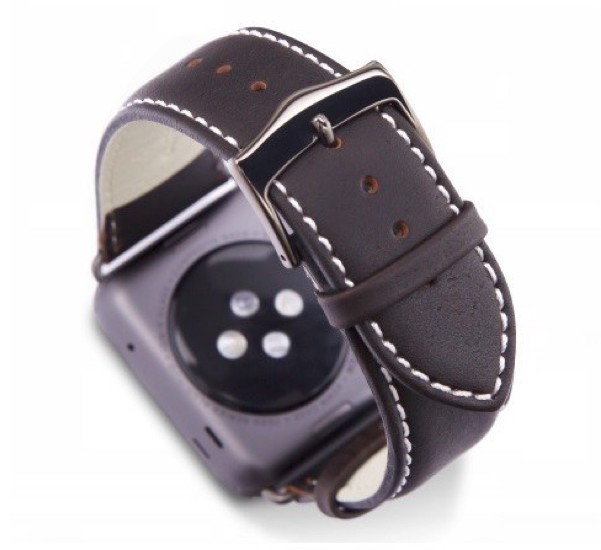 dbramante1928 Copenhagen Apple Watch bandje 38 / 40 mm grijs / donkerbruin