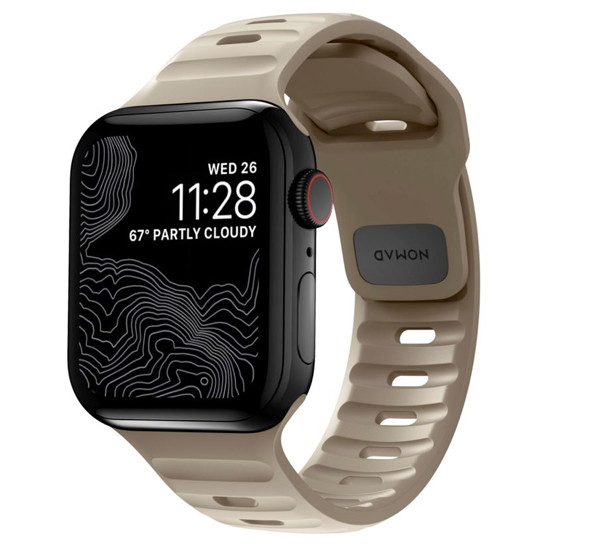 Nomad horlogebandje - Sport  FKM - geschikt voor Apple® Watch 49/45/44 mm - Dune