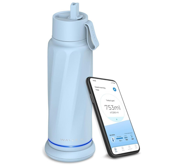 WaterH VITA Smart Water Bottle Seashell Blue - B002SB