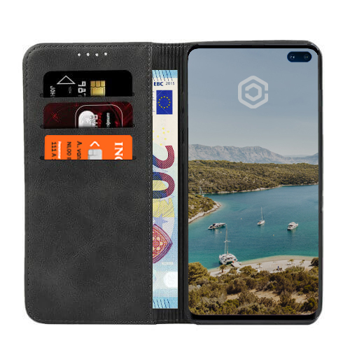 Casecentive Leren Wallet case Galaxy S10 zwart - 8944688062320