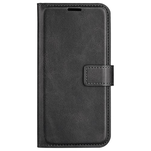 Casecentive Leren Wallet case met sluiting iPhone 16 zwart