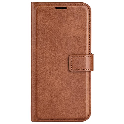 Casecentive Leren Wallet case met sluiting iPhone 16 bruin