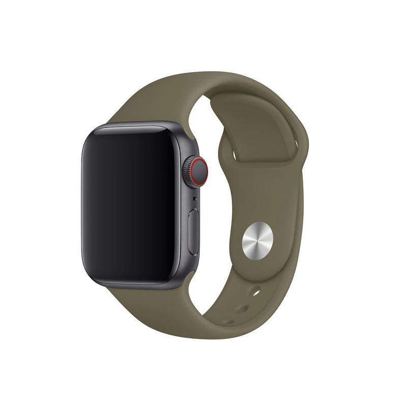 rit lekkage gezantschap Apple Sport Band Apple Watch bandje 42mm / 44mm / 45mm Khaki groen
