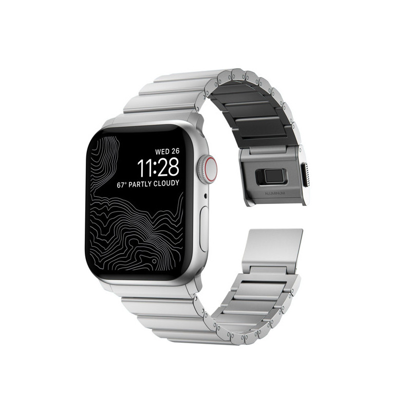 Nomad Aluminum Watch Apple Silver Strap 42/44/45/49mm