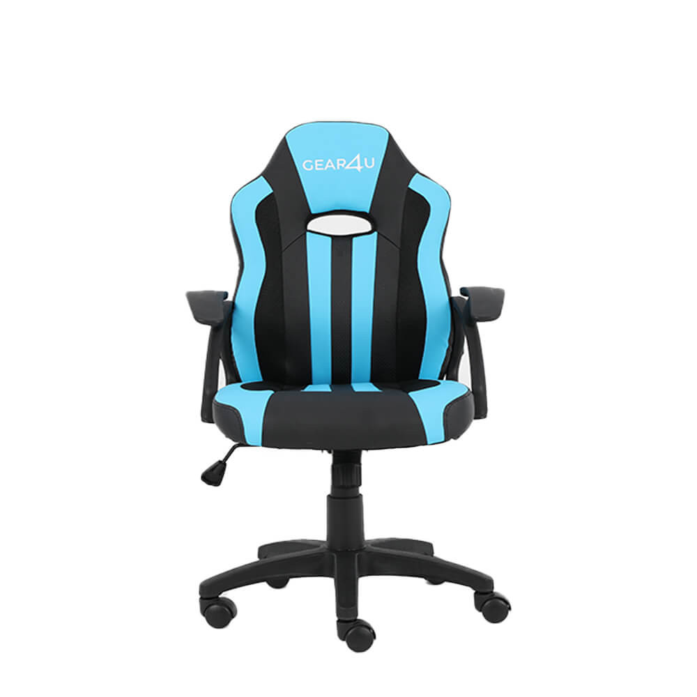 seks dek Uitgaan van Gear4U Junior Hero gaming chair (gamestoel) blauw / zwart