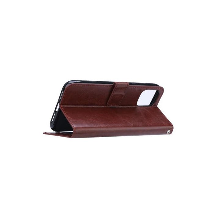Casecentive Magnetische PU Leren Wallet case Galaxy S20 Ultra bruin