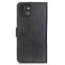 Casecentive Leren Wallet case met sluiting iPhone 13 Mini zwart sticky