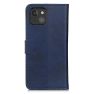 Casecentive Leren Wallet case met sluiting iPhone 13 Mini blauw sticky