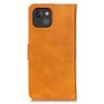 Casecentive Leren Wallet case met sluiting iPhone 13 Mini bruin sticky