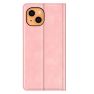 Casecentive Magnetische Leren Wallet case iPhone 13 roze sticky