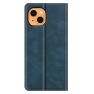 Casecentive Magnetische Leren Wallet case iPhone 13 blauw sticky