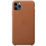 Apple leather case iPhone 11 Pro Max Saddle Brown sticky