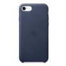 Apple leather case iPhone 7 / 8 / SE 2020 / 2022 Midnight Blue sticky