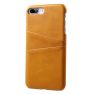 Casecentive Leren Wallet back case iPhone 7 / 8 plus tan sticky