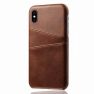 Casecentive Leren Wallet back case iPhone XS Max bruin sticky