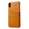 Casecentive Leren Wallet back case iPhone X / XS tan sticky