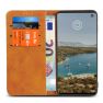 Casecentive Leren Wallet case Samsung Galaxy S10 tan sticky