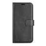 Casecentive Leren Wallet case met sluiting iPhone 15 zwart sticky