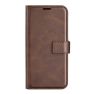 Casecentive Leren Wallet case met sluiting iPhone 15 bruin sticky