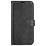 Casecentive Leren Wallet case met sluiting iPhone 16 zwart sticky