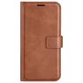 Casecentive Leren Wallet case met sluiting iPhone 16 bruin sticky