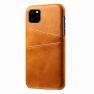 Casecentive Leren Wallet back case iPhone 11 Pro tan sticky