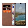 Casecentive Leren Wallet case Galaxy A50 bruin sticky