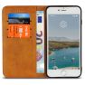 Casecentive Leren Wallet case iPhone 7 / 8 / SE 2020 tan sticky