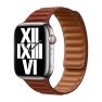 Apple Leather Link Apple Watch 38mm / 40mm / 41mm M/L Umber sticky