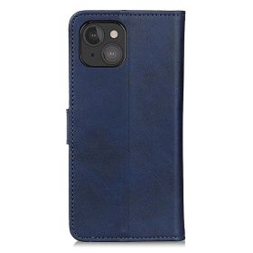 Casecentive Leren Wallet case met sluiting iPhone 13 Mini blauw