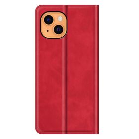 Casecentive Magnetische Leren Wallet case iPhone 13 rood