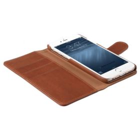 Melkco Alphard iPhone 6 Plus / 6S Plus Book Case Leather Orange Brown