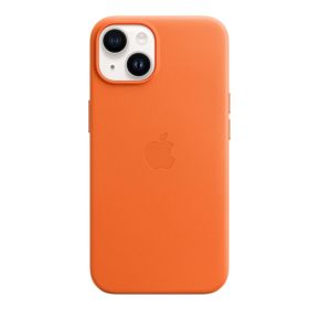 Apple leather case iPhone 14 Plus Orange