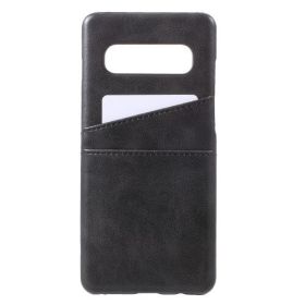 Casecentive Leren Wallet back case Galaxy S10 zwart