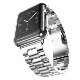 Casecentive Stainless Steel Watch Strap Apple Watch 42mm / 44mm / 45mm / 49mm zilver