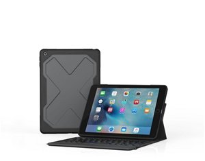 ZAGG Rugged Messenger Keyboard/Cover Case for 24.6 cm (9.7") Apple iPad (5th Generation) Tablet - Bl