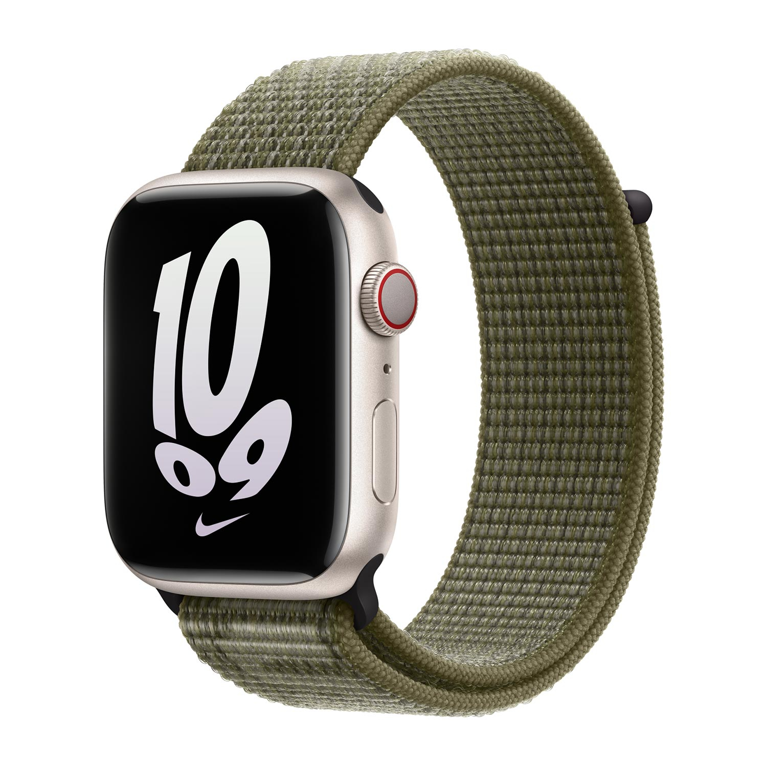 Apple origineel Nike Sport Loop Apple Watch 38mm / 40mm / 41mm Sequoia / Pure Platinum - MPHX3ZM/A